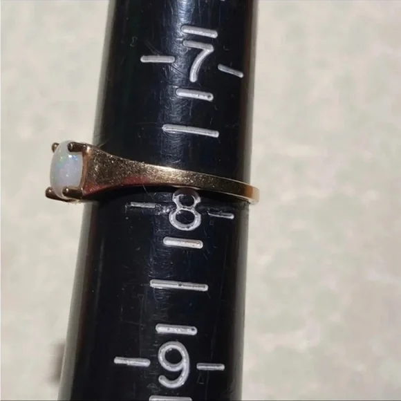 Gold Opal vintage ring - Picture 5 of 6